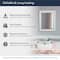 Head West® Textured Chrome Rectangular Wall Vanity Mirror